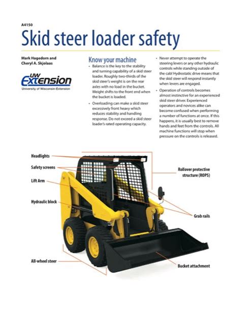 safety skid steer horizontal|skid steer safety manual.